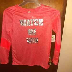 "Watch me win" long sleeve girls shirt
